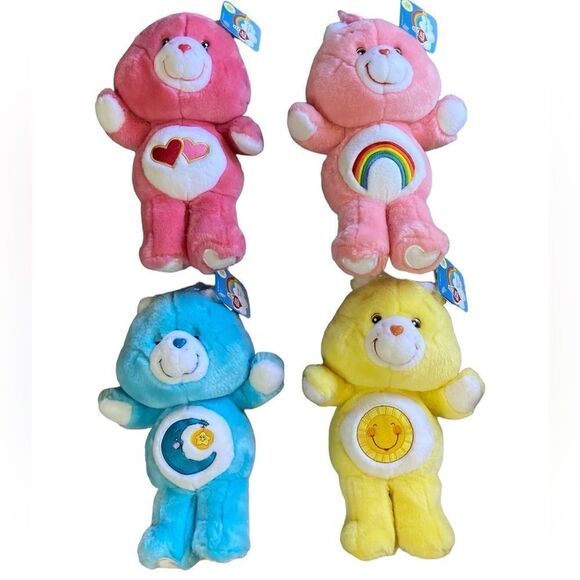 Nwt Vtg 2002 Care Bears Stuffed Pink Toy Bear Cheer 20s Anniversary Animal 13” - Picture 3 of 8